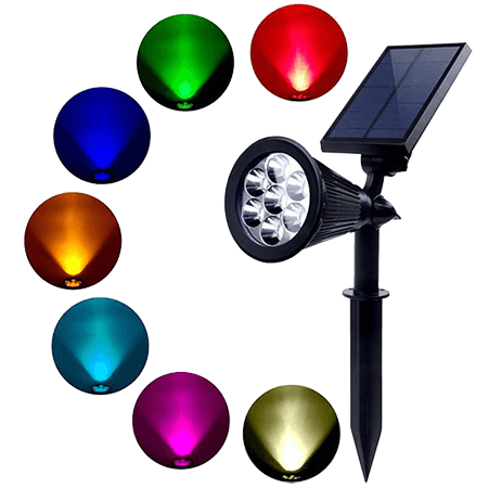 LAMPARA SOLAR DE JARDIN CON ESTACA