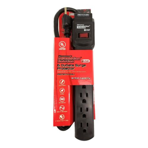 REGLETA PROTECTOR 245 JOULES 1875W NEGRA