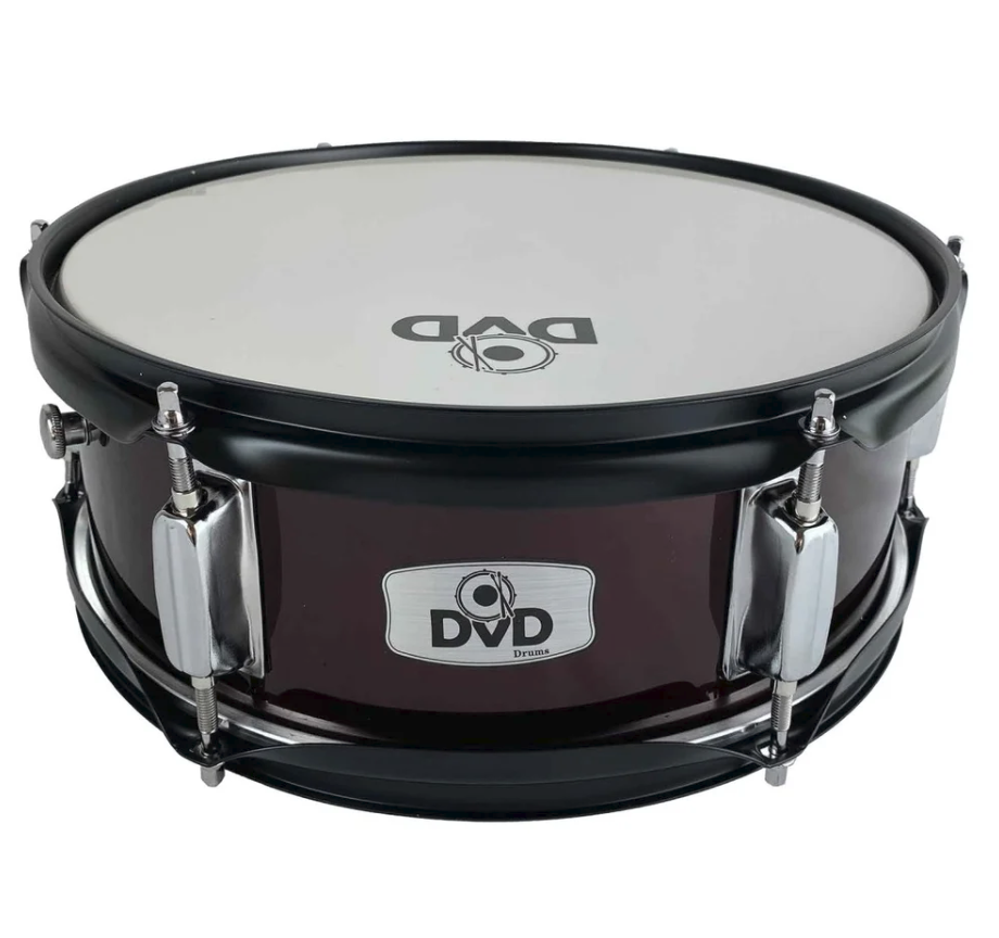 Redoblante DVD 12 X 4.5" 6 tornillos vino tinto