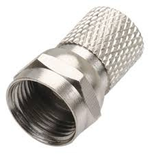 Conector F macho de compresión/roscables para cable coaxial